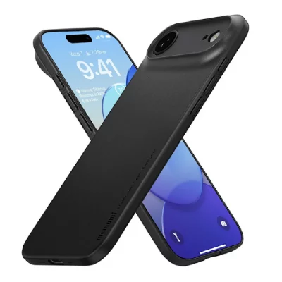 HTDMOBILES Coque Pour Apple Iphone Air - Housse Etui Silicone Gel Fine + Film Ecran - Noir