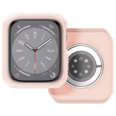 ITSKINS Coque pour Apple Watch 7/8/9 38-40-41 mm Renforc&eacute;e Spectrum R Solid Rose