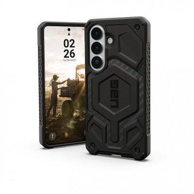 UAG Coque pour Galaxy S26 MagSafe Motif Hexagonal S&eacute;rie Monarch Pro Noir