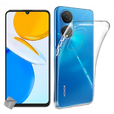 HTDMOBILES Coque Pour Huawei Honor X7 - Housse Etui Silicone Gel Fine + Film Ecran - Transparent Tpu