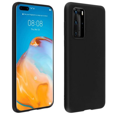 AVIZAR Coque pour Huawei P40 Pro Protection Souple Flexible Antichoc Finition Mate Noir 