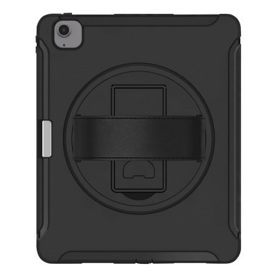 AVIZAR Coque pour iPad Air 13"" M4 Blind&eacute;e avec Sangle et B&eacute;quille Rotative Noir