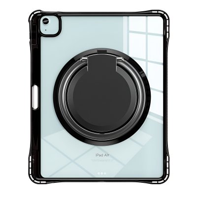 AVIZAR Coque pour iPad Pro 11 2026 en Silicone Antichoc avec Poign&eacute;e et Bandouli&egrave;re Noir