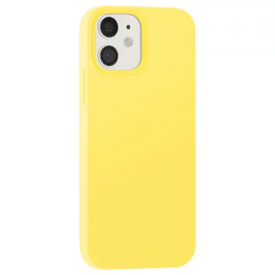MOXIE Coque pour iPhone 12 / 12 Pro Edition Color Skin en TPU avec Int&eacute;rieur Doux Jaune