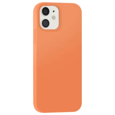 MOXIE Coque pour iPhone 12 / 12 Pro Edition Color Skin en TPU avec Int&eacute;rieur Doux Orange