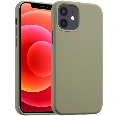 ACCEZZ Coque pour iPhone 12 Pro, iPhone 12 en silicone Cooper Vert
