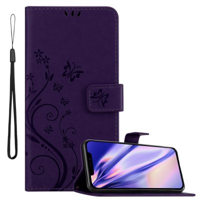 CADORABO Coque Pour Iphone 13 En Mauve Housse Etui Protection Floral 