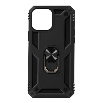 AVIZAR Coque pour iPhone 13 Pro Antichoc Bi-mati&egrave;re Bague Support Vid&eacute;o Noir