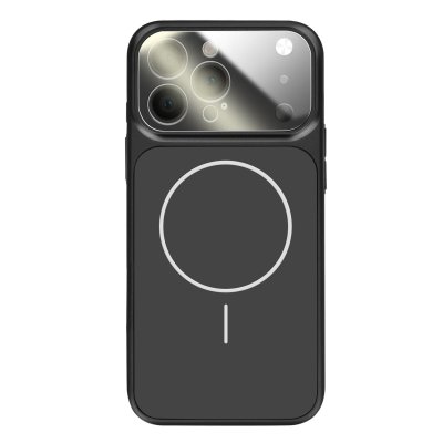 AVIZAR Coque pour iPhone 13 Pro Compatible MagSafe Finition AG Glass Mate Noir