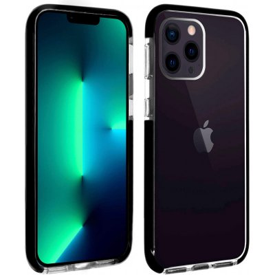 AKASHI Coque pour iPhone 13 Pro Silicone Gel Souple Flexible Fine L&eacute;g&egrave;re Contour Noir
