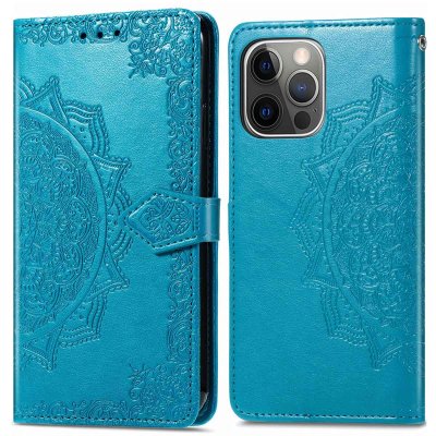 IMOSHION Coque pour iPhone 13 Pro Similicuir Turquoise