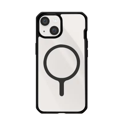 ITSKINS Coque pour iPhone 14 Plus Renforc&eacute;e Hybrid Solid Compatible MagSafe Transparent