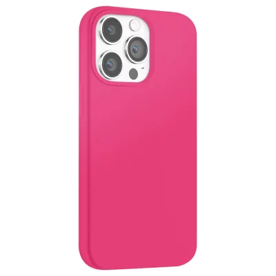 MOXIE Coque pour iPhone 14 Pro Edition Color Skin en TPU avec Int&eacute;rieur Doux Rose clair