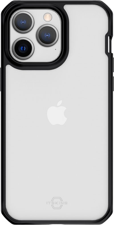 ITSKINS Coque pour iPhone 14 Pro Max Renforc&eacute;e Hybrid Solid Transparent