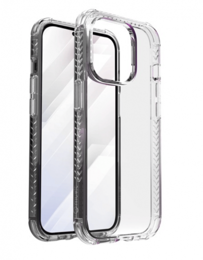 MUVIT Coque pour iPhone 14 Pro Renforc&eacute;e et Antichoc 3M Transparent