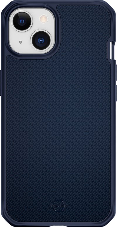 ITSKINS Coque pour iPhone 14 Renforc&eacute;e Ballistic Nylon R Bleu