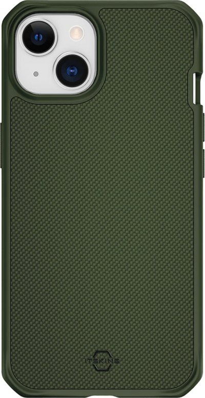ITSKINS Coque pour iPhone 14 Renforc&eacute;e Ballistic Nylon R Vert