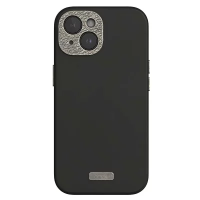 MOSHI Coque pour iPhone 15 MagSafe Antichocs avec Contour de Protection Cam&eacute;ra Noir / Argent