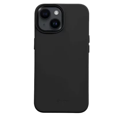 CRONG Coque pour iPhone 15 Plus Compatible MagSafe Mod&egrave;le LUX Noir - Neuf
