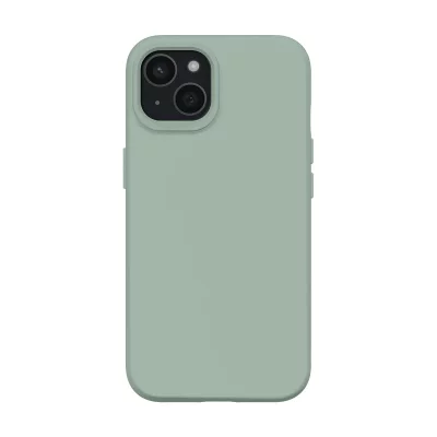 RHINOSHIELD Coque pour iPhone 15 Plus MagSafe Souple Antichoc S&eacute;rie SolidX Vert sauge