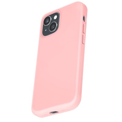 MOXIE Coque pour iPhone 15 Plus Premium Collection Color Skin en TPU Antichoc Rose clair