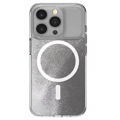 STM GOODS Coque pour iPhone 15 Pro MagSafe Effet Sable Anti-rayures Gris - Neuf