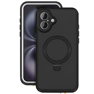 REDPEPPER Coque pour iPhone 16 MagSafe Int&eacute;grale Etanche IP68  Noir