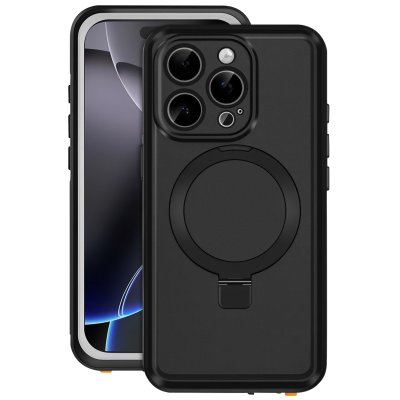 REDPEPPER Coque pour iPhone 16 Pro Max MagSafe Int&eacute;grale Etanche IP68  Noir
