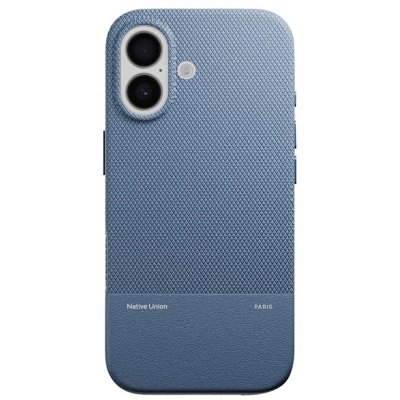  Coque pour iPhone 17 MagSafe Antichocs Textur&eacute;e S&eacute;rie ReClassic Bleu