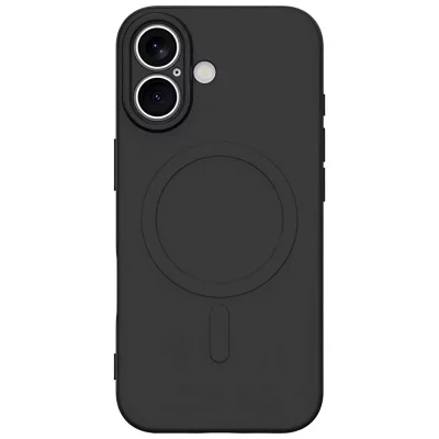 JUST IN CASE Coque pour iPhone 17 MagSafe en TPU R&eacute;sistant S&eacute;rie KickCase Noir