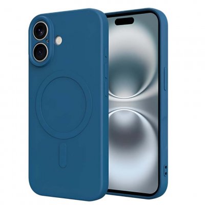 JUST IN CASE Coque pour iPhone 17 MagSafe en TPU Souple S&eacute;rie KickCase Bleu