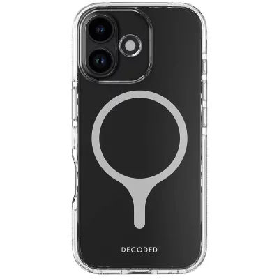 DECODED Coque pour iPhone 17 MagSafe Hybride S&eacute;rie DropTec Antichocs Transparent