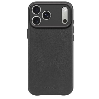 DECODED Coque pour iPhone 17 Pro MagSafe en Cuir Antichocs  Noir