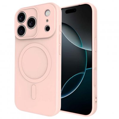 JUST IN CASE Coque pour iPhone 17 Pro MagSafe en TPU Souple KickCase Rose