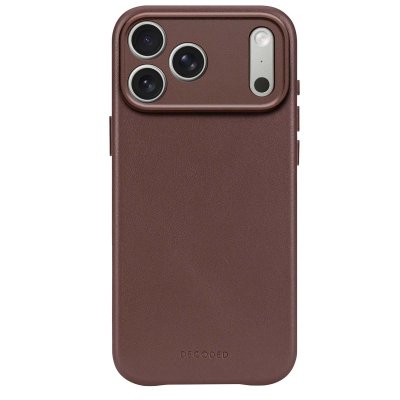 DECODED Coque pour iPhone 17 Pro Max MagSafe en Cuir Antichocs  Marron