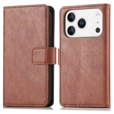 IMOSHION Coque pour iPhone 17 Pro Max Similicuir Marron