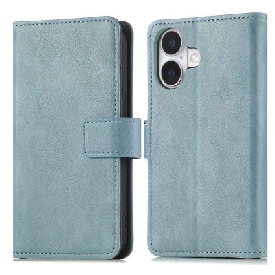 IMOSHION Coque pour iPhone 17 Similicuir Bleu a&eacute;rien