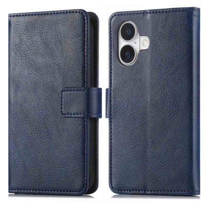 IMOSHION Coque pour iPhone 17 Similicuir Dark Blue