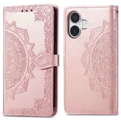 IMOSHION Coque pour iPhone 17 Similicuir Rose