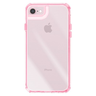 AVIZAR Coque pour iPhone 7/8/SE 2022 -  - Bi-Mati&egrave;re - Antid&eacute;rapante - Rose - Textur&eacute;