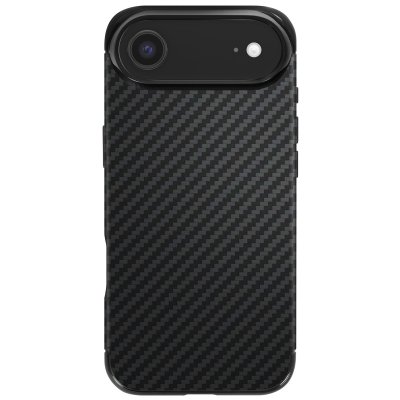 ENVIRO Coque pour iPhone Air en Silicone Souple avec Finition Carbone Textur&eacute;  Noir