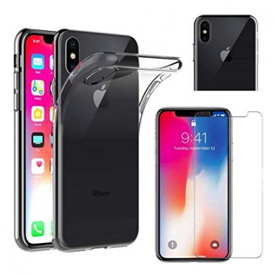 PHONILLICO Coque Pour Iphone X / Xs Et Verre Tremp&eacute; Film Protection Ecran &reg;