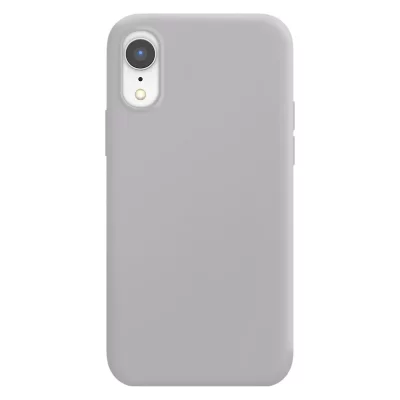 MOXIE Coque pour iPhone XR Edition Color Skin en TPU avec Int&eacute;rieur Doux Gris