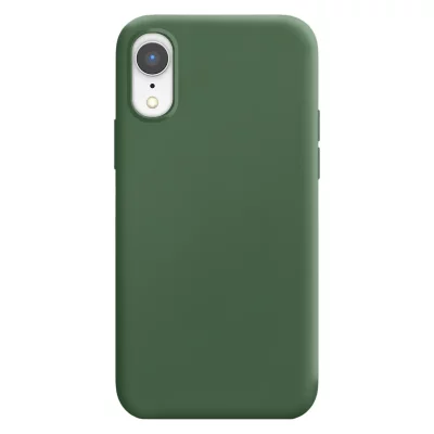 MOXIE Coque pour iPhone XR Edition Color Skin en TPU avec Int&eacute;rieur Doux Kaki