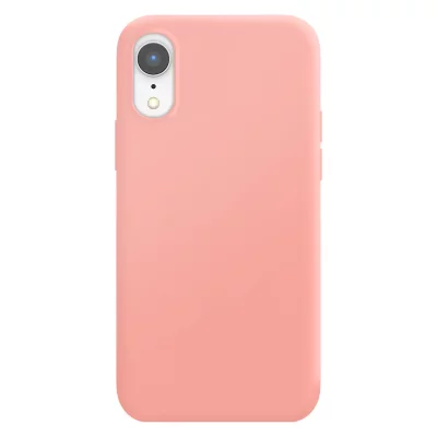 MOXIE Coque pour iPhone XR Edition Color Skin en TPU avec Int&eacute;rieur Doux Rose clair