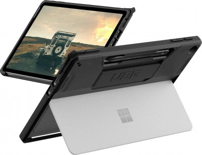 URBAN ARMOR GEAR Coque pour Microsoft Surface Pro 12 Renforc&eacute;e S&eacute;rie Scout avec Poign&eacute;e UAG Noir