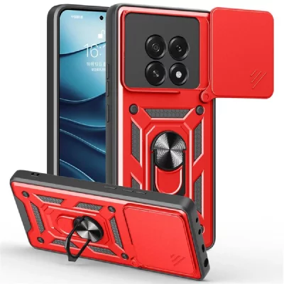 HTDMOBILES Coque Pour Oppo A5 4g / 5g - Housse Etui Rigide Anti Choc + Film Ecran - Rouge
