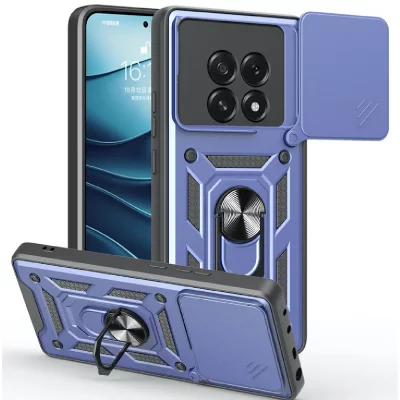 HTDMOBILES Coque pour Oppo A5 4G / 5G - housse etui rigide anti choc + verre trempe - BLEU FONCE