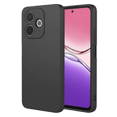 HTDMOBILES Coque pour Oppo A5 Pro 4G / 5G - housse etui silicone gel fine + film ecran - NOIR -