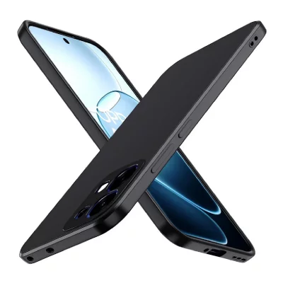 HTDMOBILES Coque pour Oppo A6 Pro 4G / 5G - housse etui silicone gel fine + film ecran - NOIR -